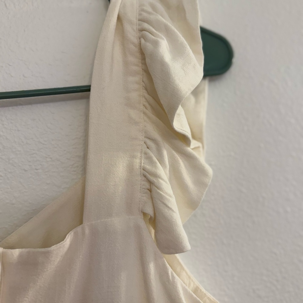 Ovi Cream Ruffled Blouse - Picture 3 of 7